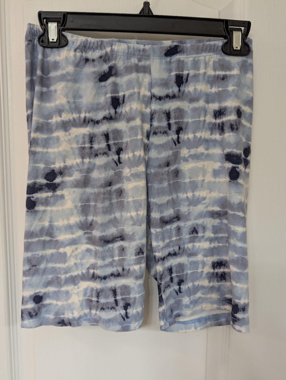 Kristin Nicole  Light Blue Tie Dye Bike Shorts